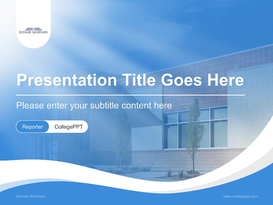 Denver Seminary Lecture Sharing and Networking Event PPT Template4:3 ratio PPT effect preview image4