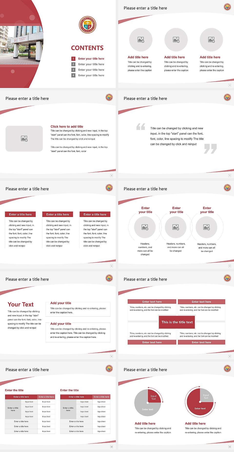 Divine Mercy University Course/Courseware Creation PPT Template4:3 ratio PPT effect preview image2