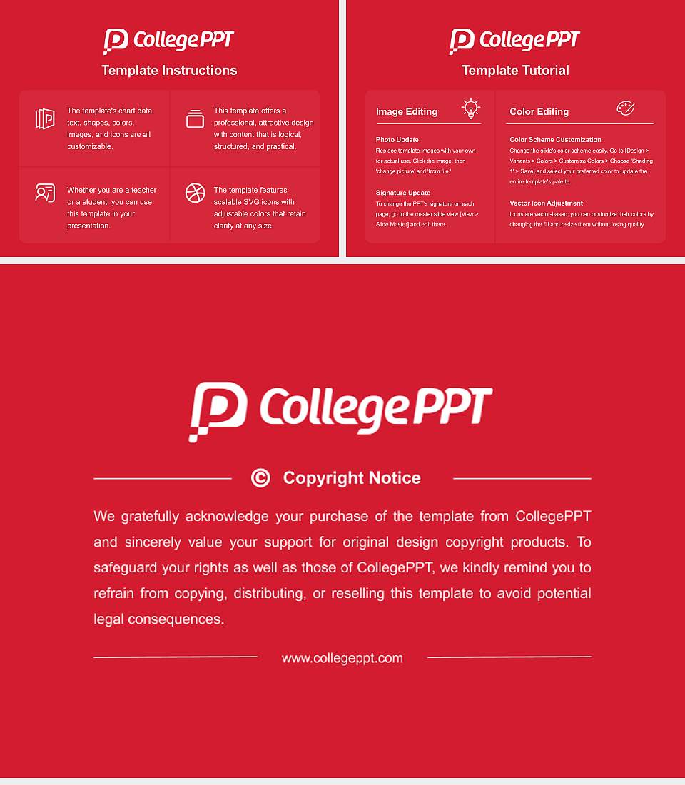 Davis & Elkins College Course/Courseware Creation PPT Template4:3 ratio PPT effect preview image5