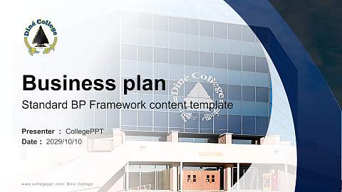 Dine College Competition/Entrepreneurship Contest PPT Template