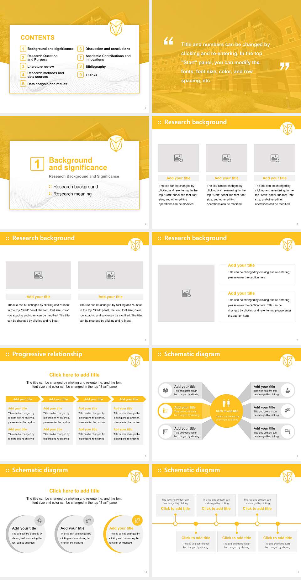 Devry University-Ohio Graduation Thesis Defense PPT Template4:3 ratio PPT effect preview image2