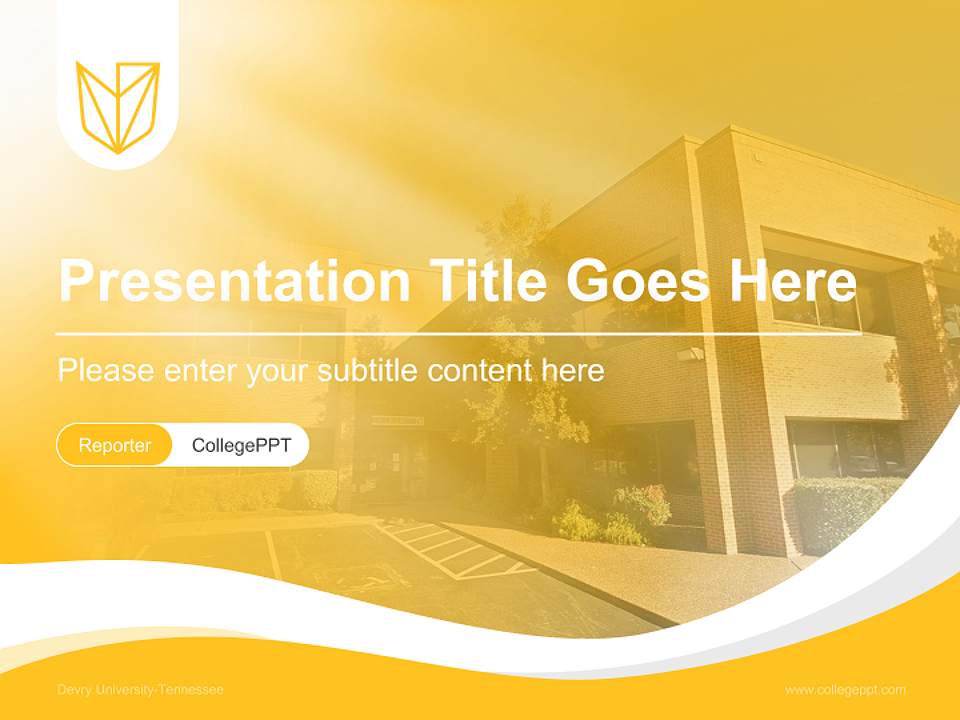 Devry University-Tennessee Lecture Sharing and Networking Event PPT Template4:3 ratio PPT effect preview image4