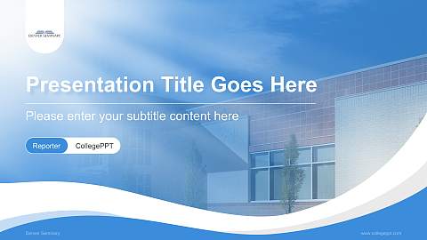 Denver Seminary Lecture Sharing and Networking Event PPT Template