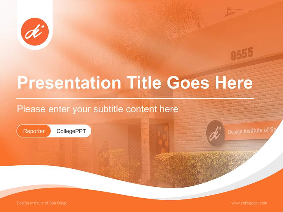 Design Institute of San Diego Lecture Sharing and Networking Event PPT Template4:3 ratio PPT effect preview image4