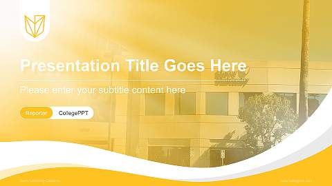 Devry University-California Lecture Sharing and Networking Event PPT Template