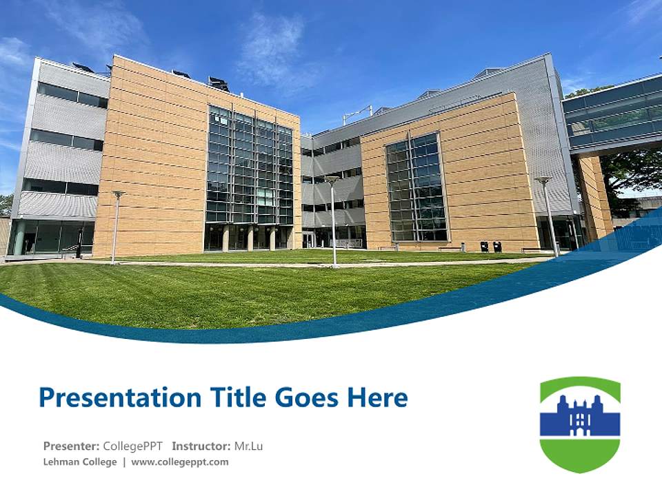 Lehman College Course/Courseware Creation PPT Template4:3 ratio PPT effect preview image5