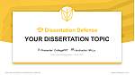 Devry University-New Jersey Graduation Thesis Defense PPT Template