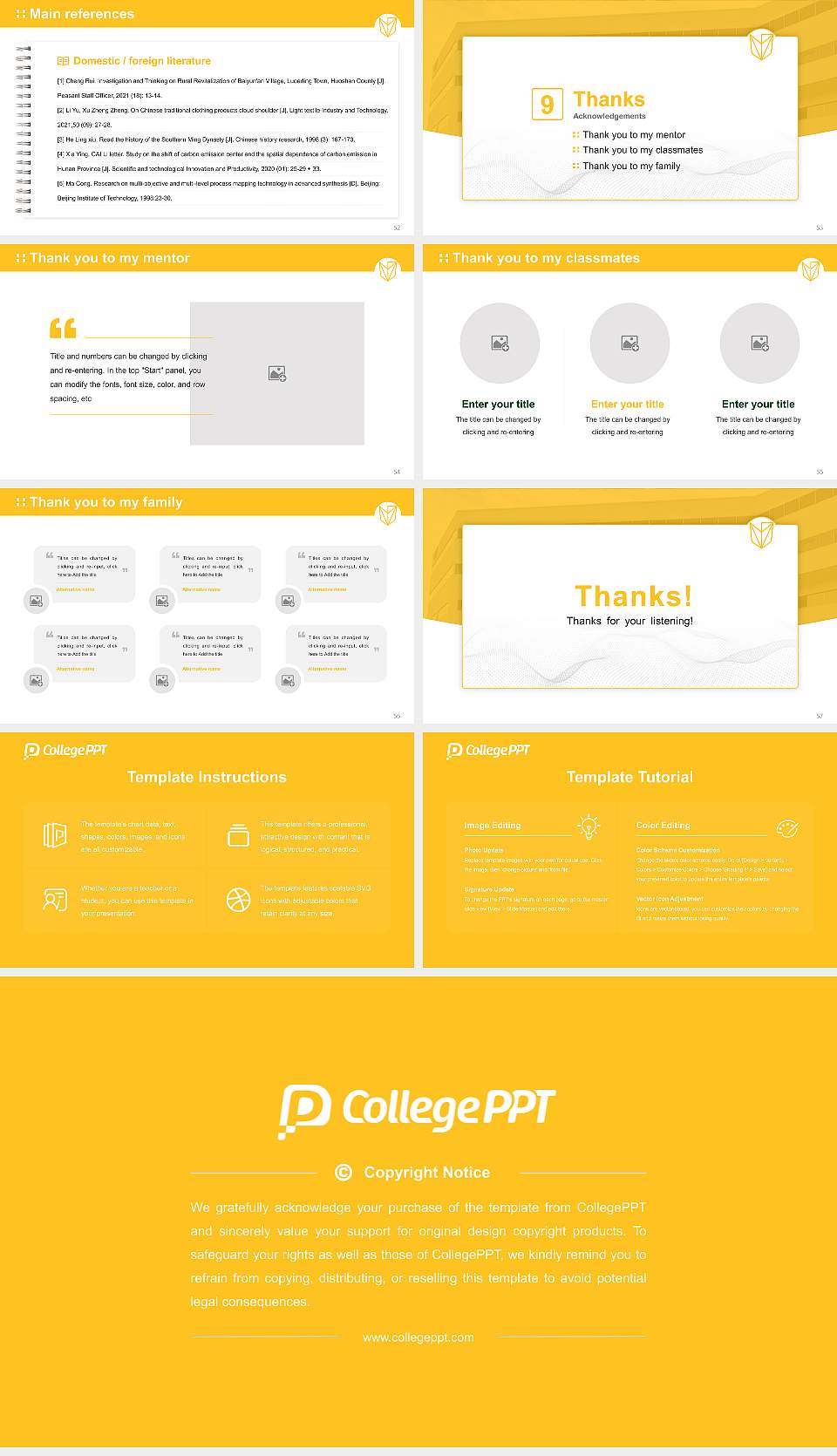 Devry University-New Jersey Graduation Thesis Defense PPT Template16:9 ratio PPT effect preview image7