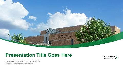 Delta State University Course/Courseware Creation PPT Template