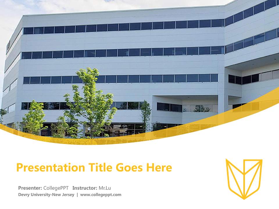 Devry University-New Jersey Course/Courseware Creation PPT Template4:3 ratio PPT effect preview image5