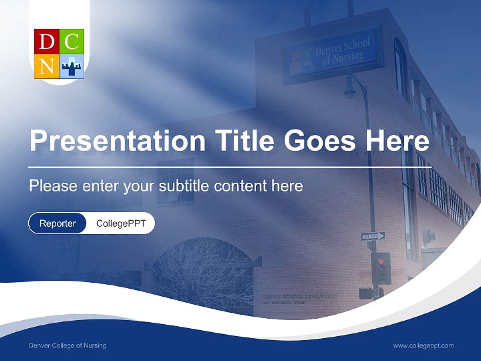 Denver College of Nursing Lecture Sharing and Networking Event PPT Template4:3 ratio PPT effect preview image4
