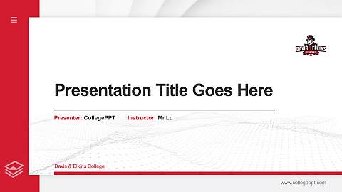 Davis & Elkins College Thesis Proposal/Graduation Defense PPT Template