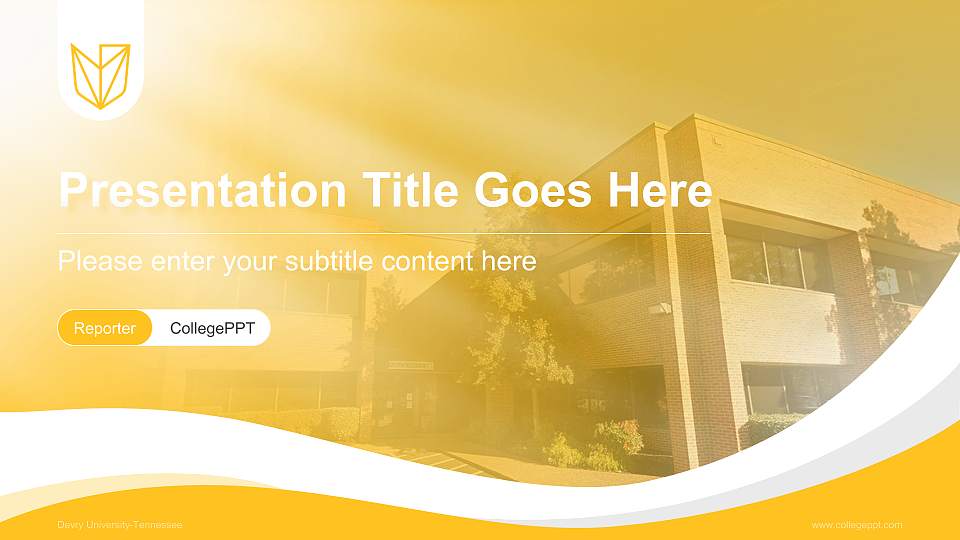 Devry University-Tennessee Lecture Sharing and Networking Event PPT Template16:9 ratio PPT effect preview image