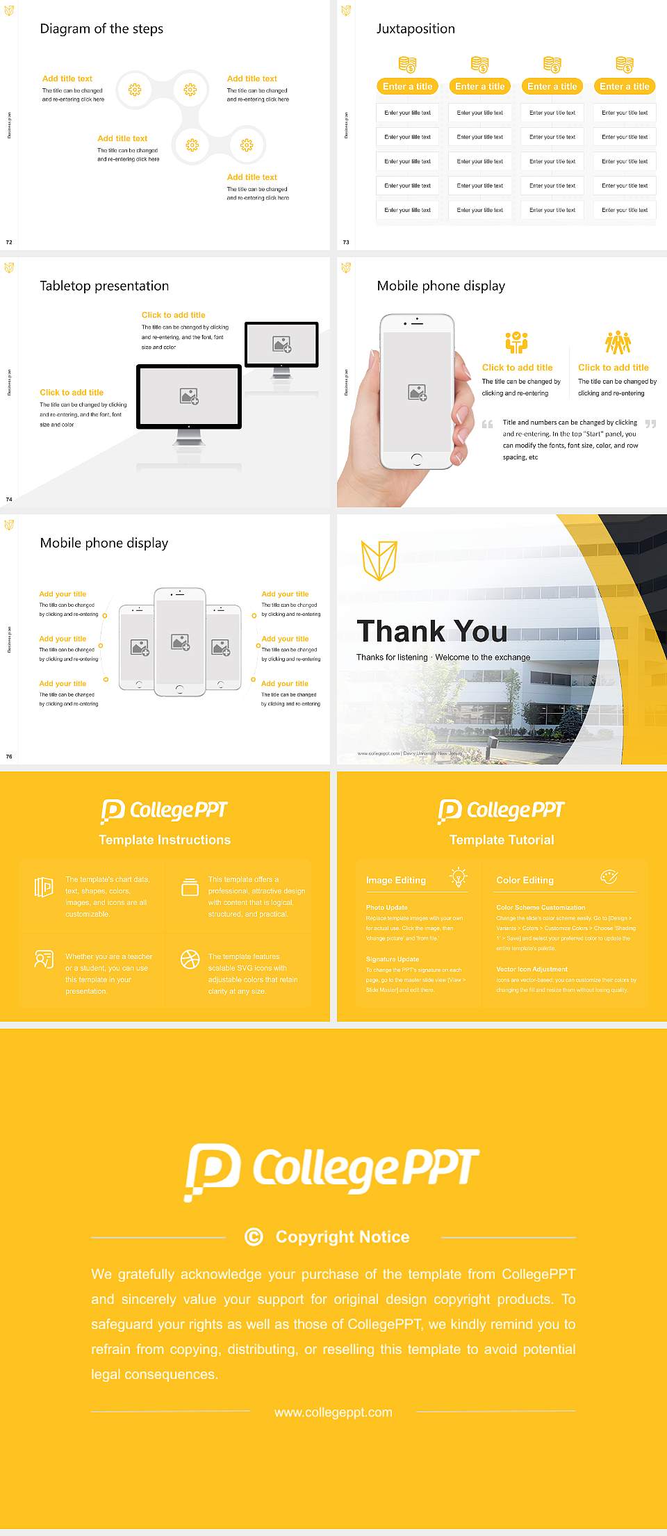 Devry University-New Jersey Competition/Entrepreneurship Contest PPT Template4:3 ratio PPT effect preview image9