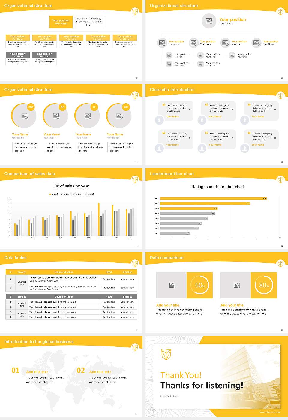 Devry University-Georgia Academic Presentation/Research Findings Report PPT Template16:9 ratio PPT effect preview image4