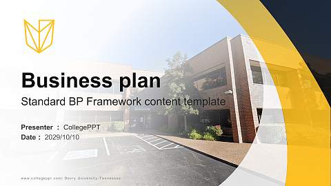 Devry University-Tennessee Competition/Entrepreneurship Contest PPT Template