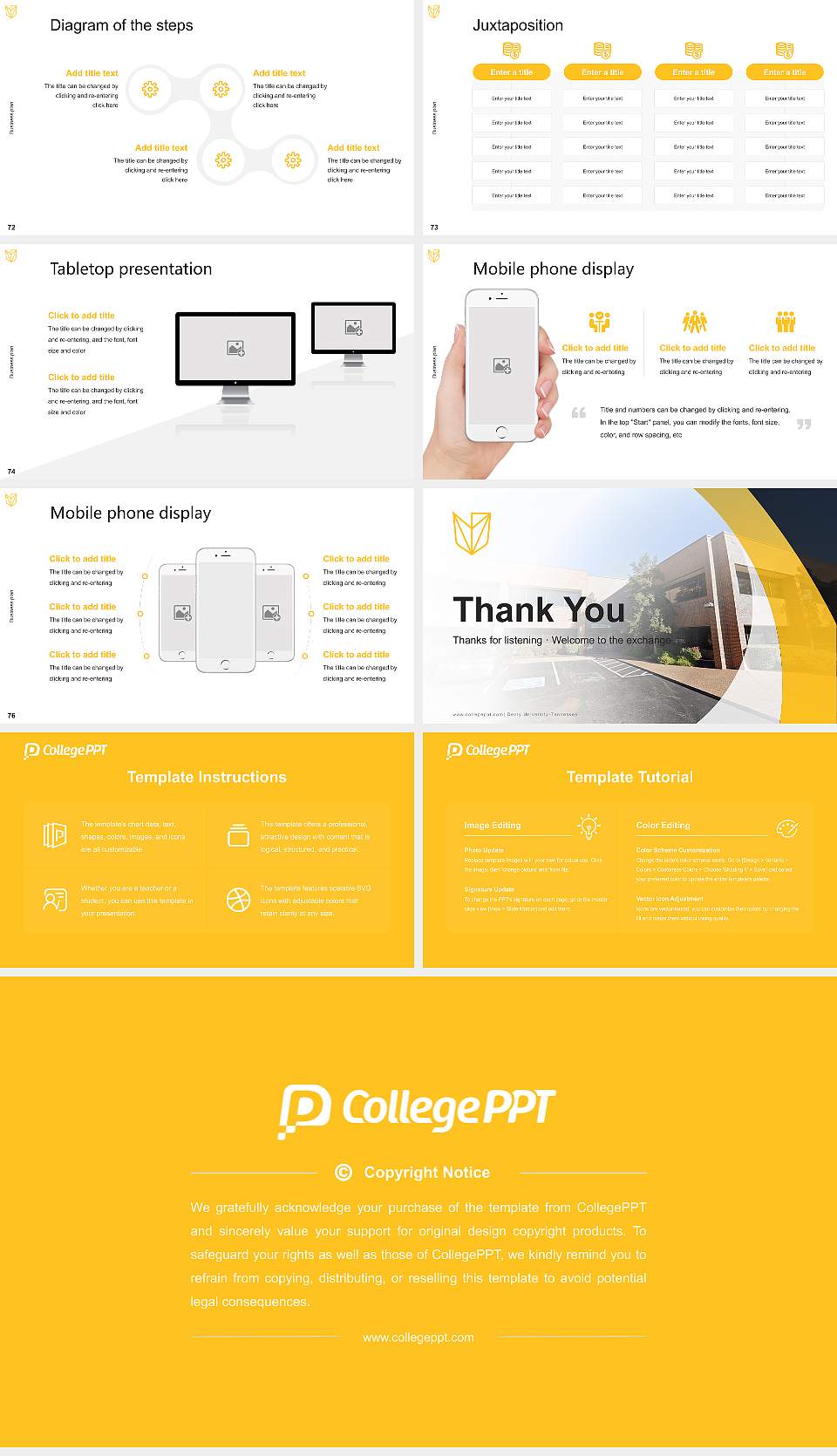 Devry University-Tennessee Competition/Entrepreneurship Contest PPT Template16:9 ratio PPT effect preview image9