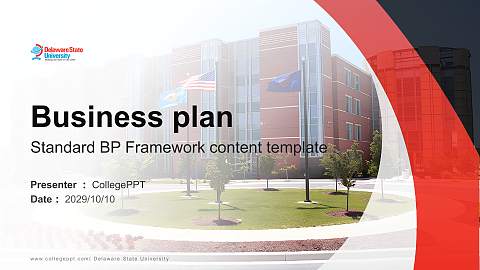 Delaware State University Competition/Entrepreneurship Contest PPT Template