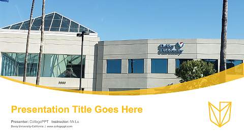 Devry University-California Course/Courseware Creation PPT Template