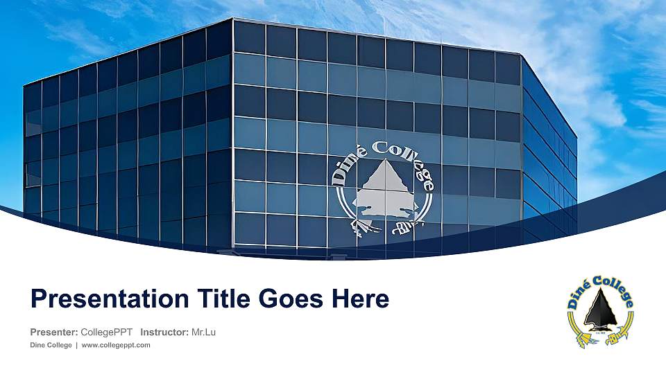 Dine College Course/Courseware Creation PPT Template16:9 ratio PPT effect preview image