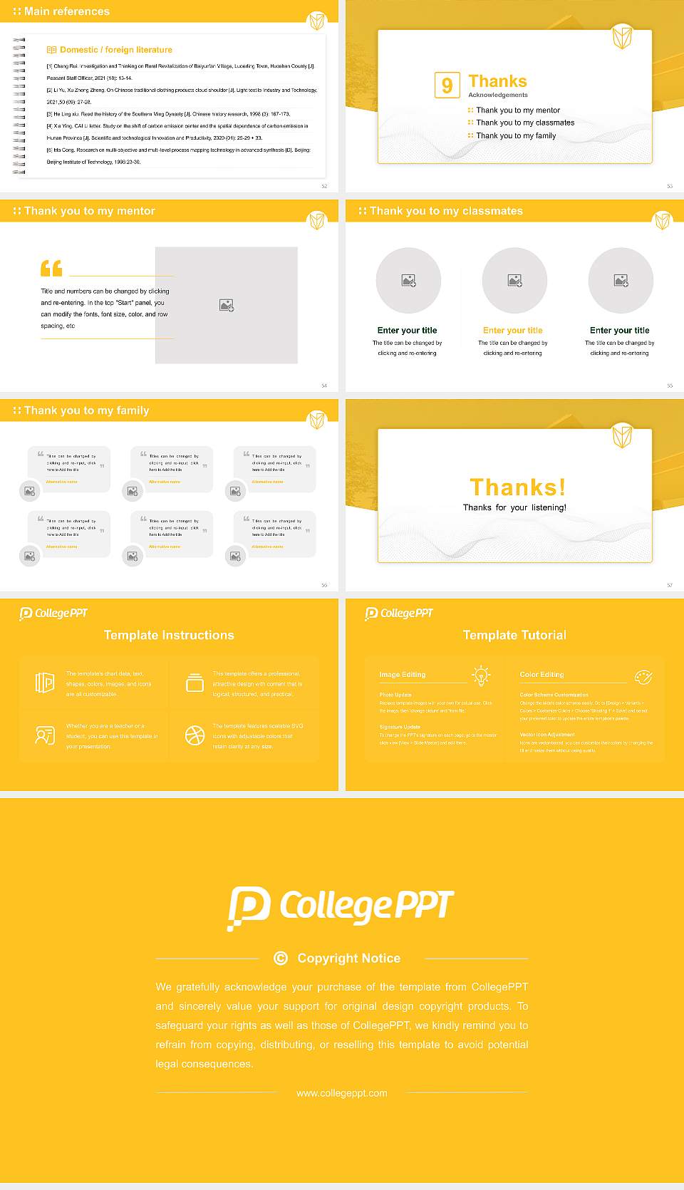 Devry University-Ohio Graduation Thesis Defense PPT Template16:9 ratio PPT effect preview image7