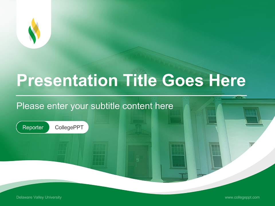 Delaware Valley University Lecture Sharing and Networking Event PPT Template4:3 ratio PPT effect preview image4