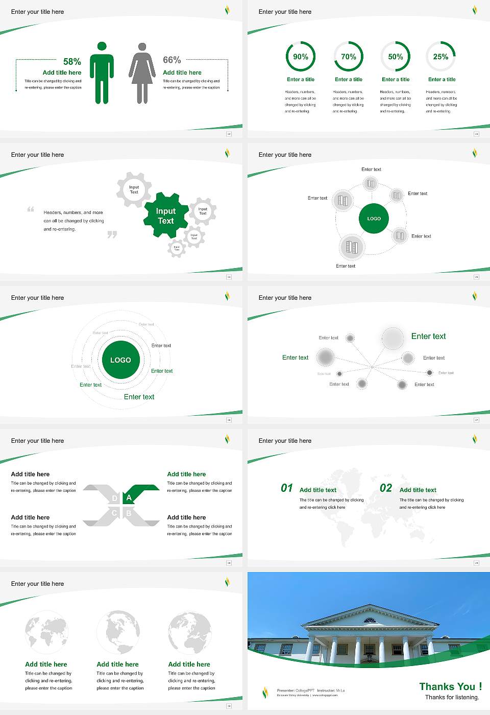 Delaware Valley University Course/Courseware Creation PPT Template16:9 ratio PPT effect preview image4