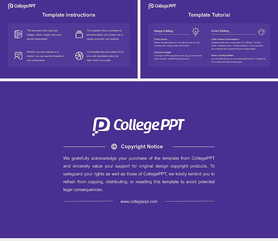Defiance College Academic Presentation/Research Findings Report PPT Template16:9 ratio PPT effect preview image5