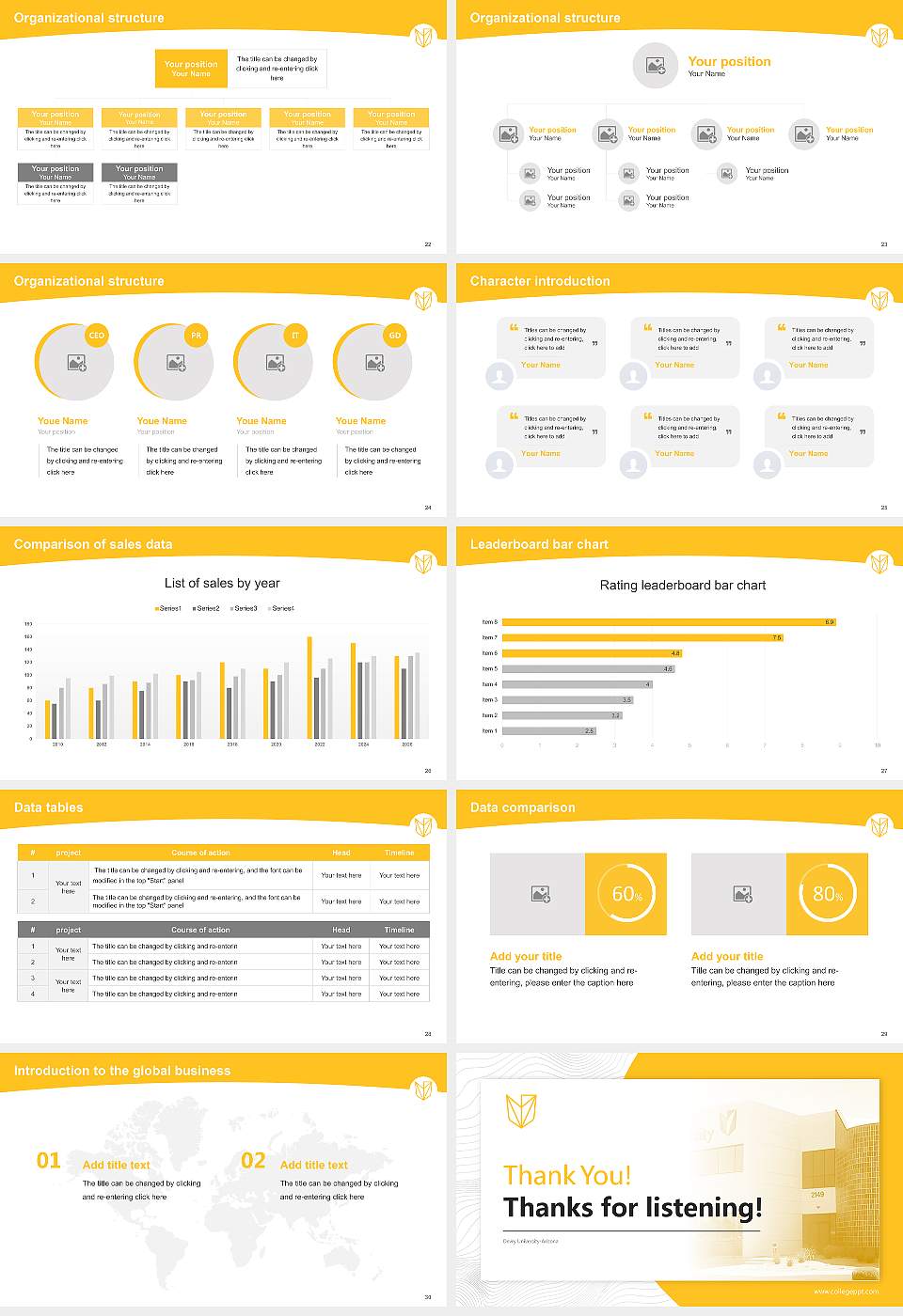 Devry University-Arizona Academic Presentation/Research Findings Report PPT Template16:9 ratio PPT effect preview image4