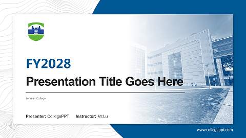 Lehman College Academic Presentation/Research Findings Report PPT Template