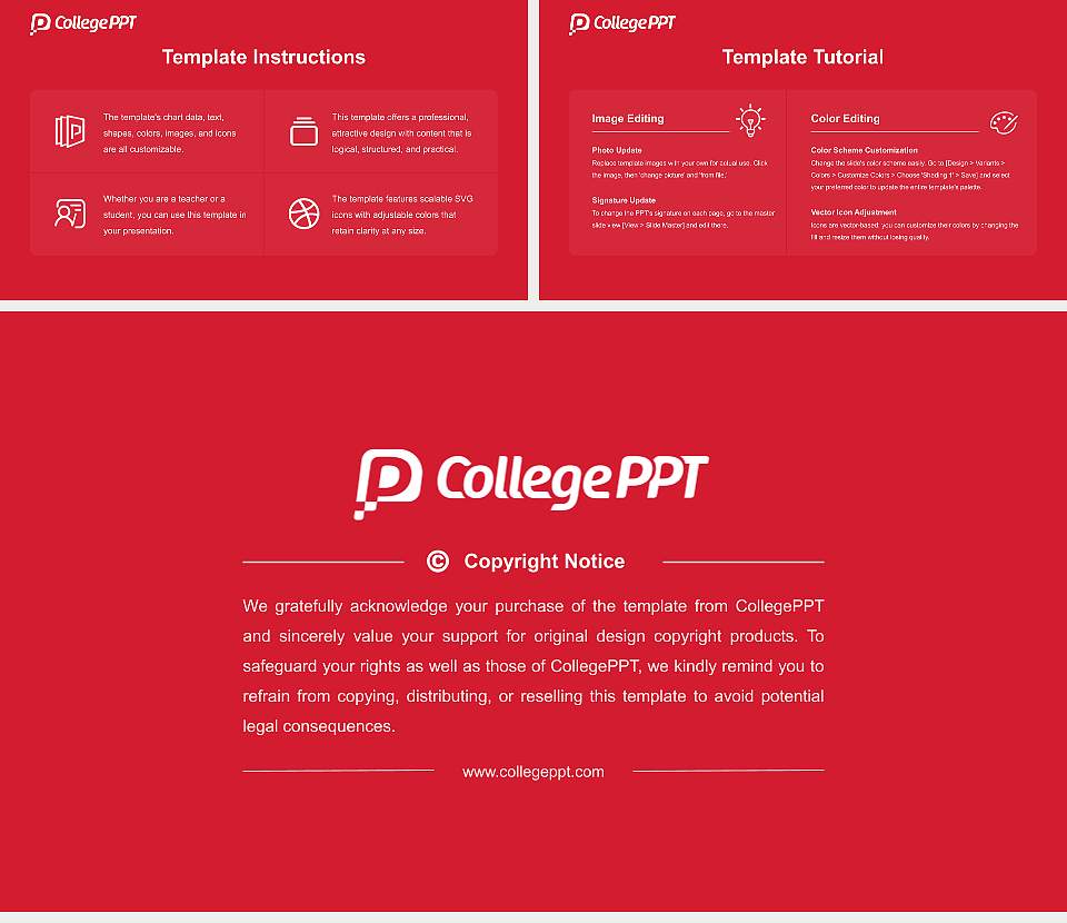 Davis & Elkins College Course/Courseware Creation PPT Template16:9 ratio PPT effect preview image5