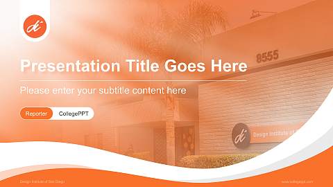 Design Institute of San Diego Lecture Sharing and Networking Event PPT Template