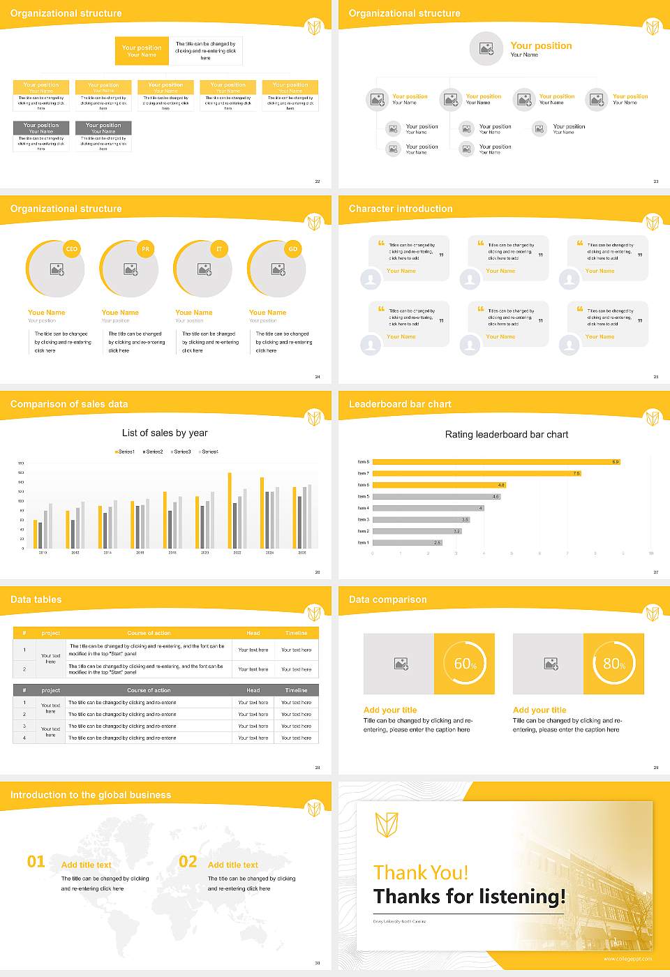 Devry University-North Carolina Academic Presentation/Research Findings Report PPT Template16:9 ratio PPT effect preview image4