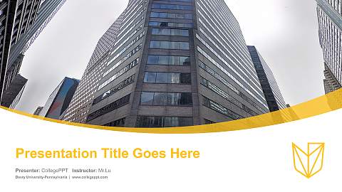 Devry University-Pennsylvania Course/Courseware Creation PPT Template