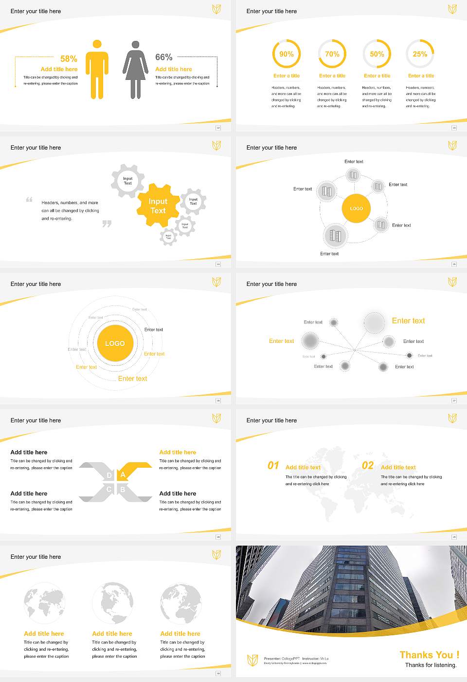 Devry University-Pennsylvania Course/Courseware Creation PPT Template16:9 ratio PPT effect preview image4
