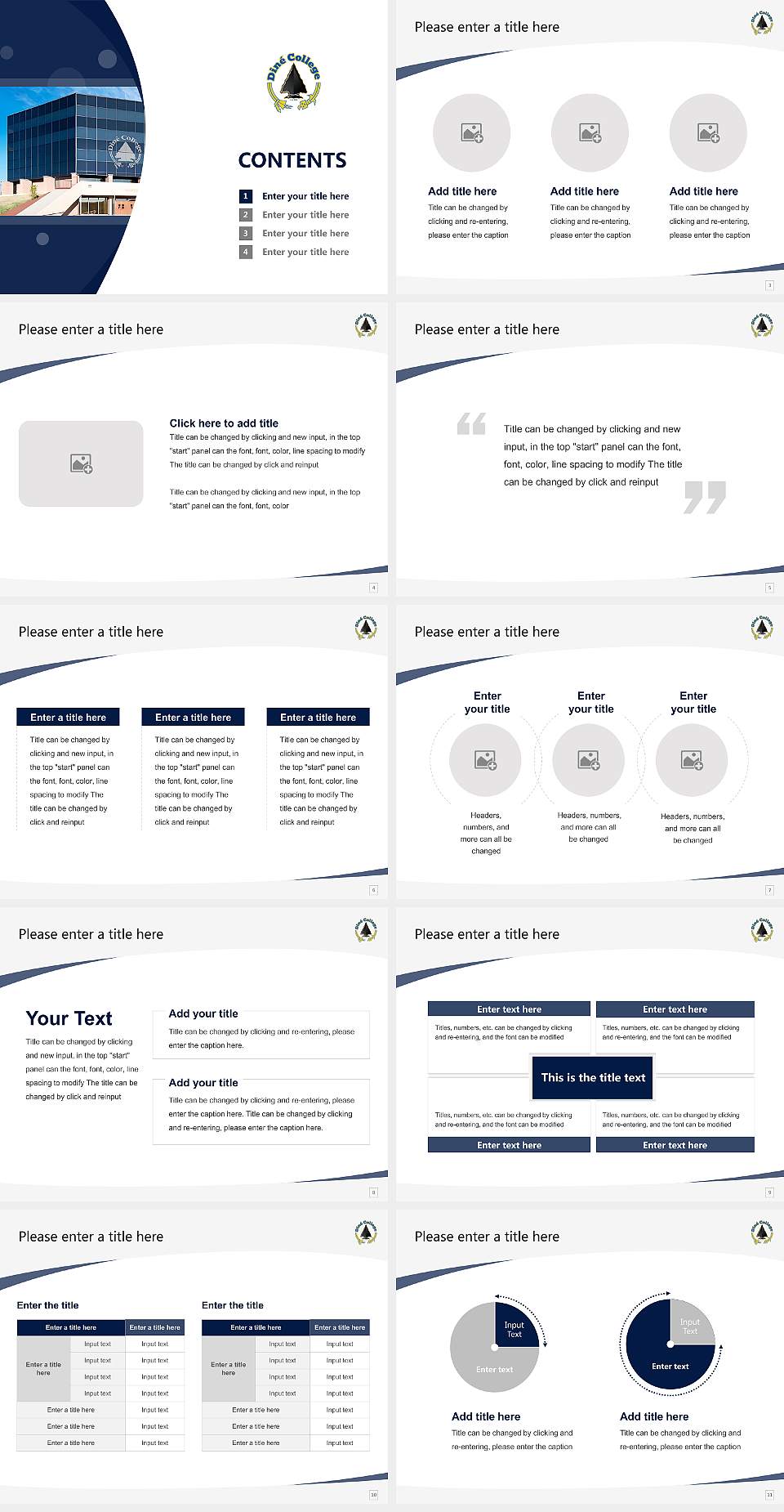 Dine College Course/Courseware Creation PPT Template4:3 ratio PPT effect preview image2