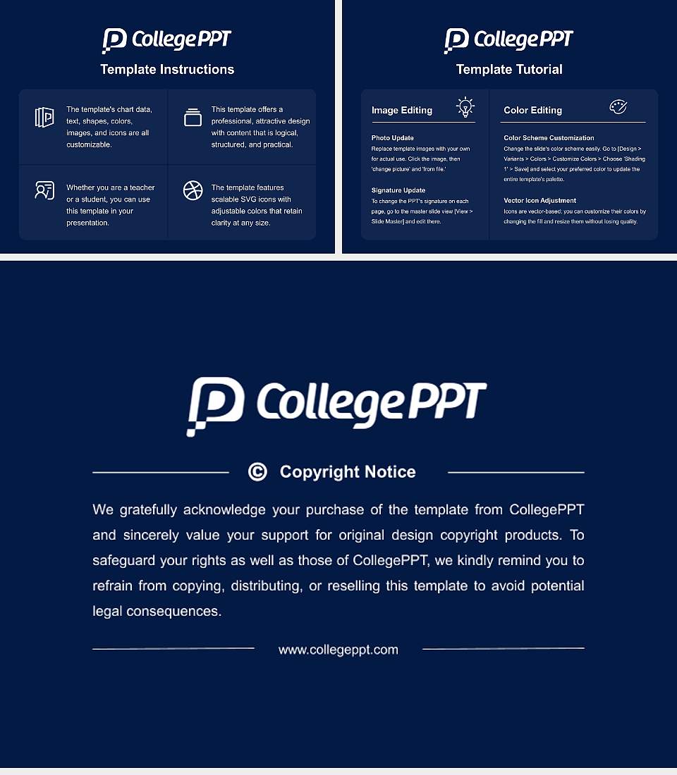 Dine College Course/Courseware Creation PPT Template4:3 ratio PPT effect preview image5