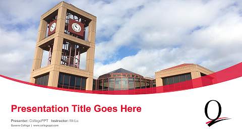Queens College Course/Courseware Creation PPT Template