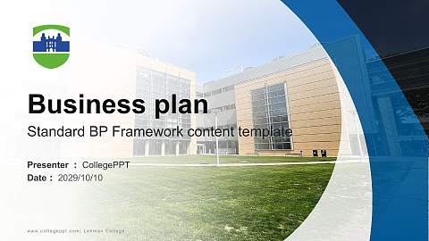 Lehman College Competition/Entrepreneurship Contest PPT Template