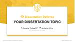 Devry University-Illinois Graduation Thesis Defense PPT Template