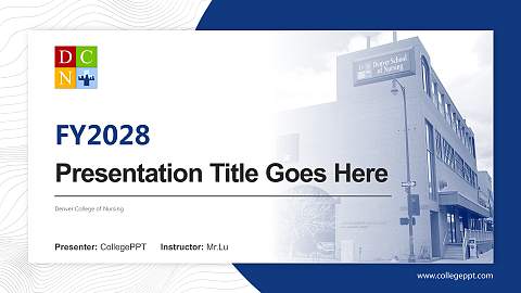 Denver College of Nursing Academic Presentation/Research Findings Report PPT Template