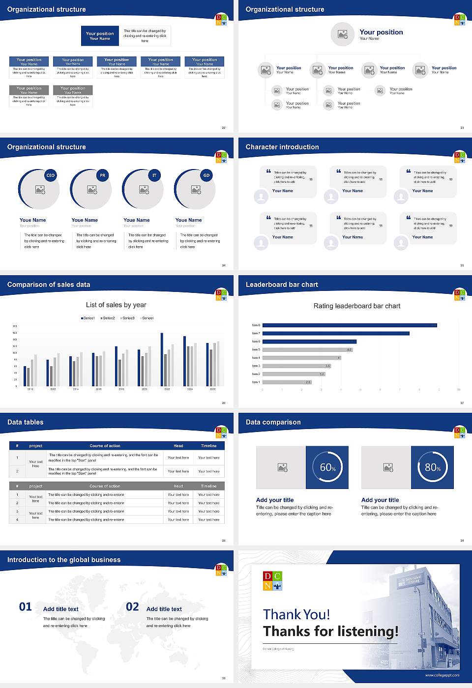 Denver College of Nursing Academic Presentation/Research Findings Report PPT Template16:9 ratio PPT effect preview image4
