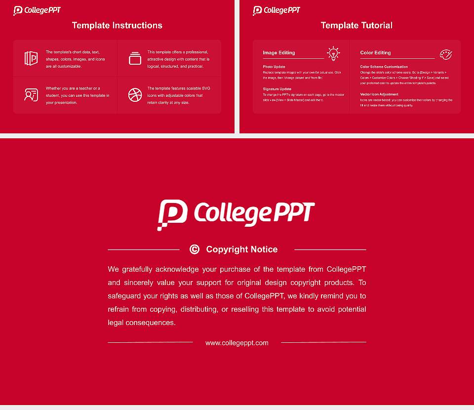 Denison University Course/Courseware Creation PPT Template16:9 ratio PPT effect preview image5