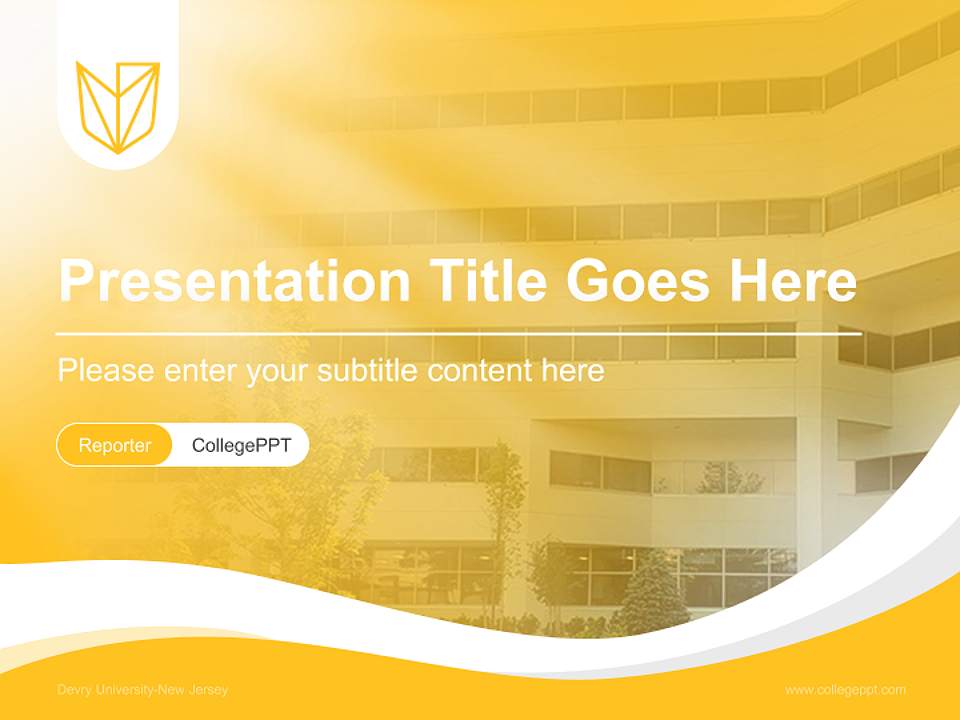 Devry University-New Jersey Lecture Sharing and Networking Event PPT Template4:3 ratio PPT effect preview image4