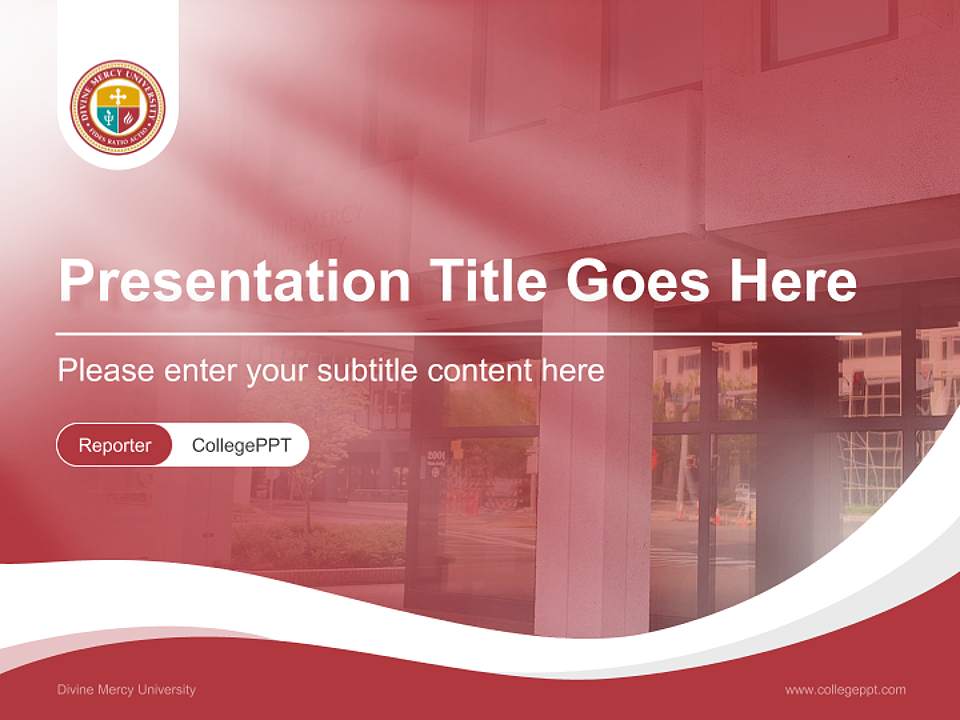 Divine Mercy University Lecture Sharing and Networking Event PPT Template4:3 ratio PPT effect preview image4