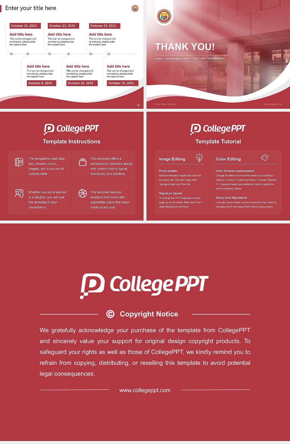 Divine Mercy University Lecture Sharing and Networking Event PPT Template4:3 ratio PPT effect preview image4