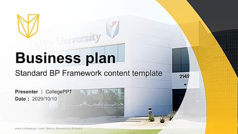 Devry University-Arizona Competition/Entrepreneurship Contest PPT Template