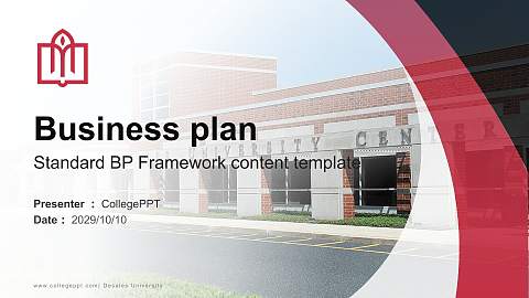 Desales University Competition/Entrepreneurship Contest PPT Template
