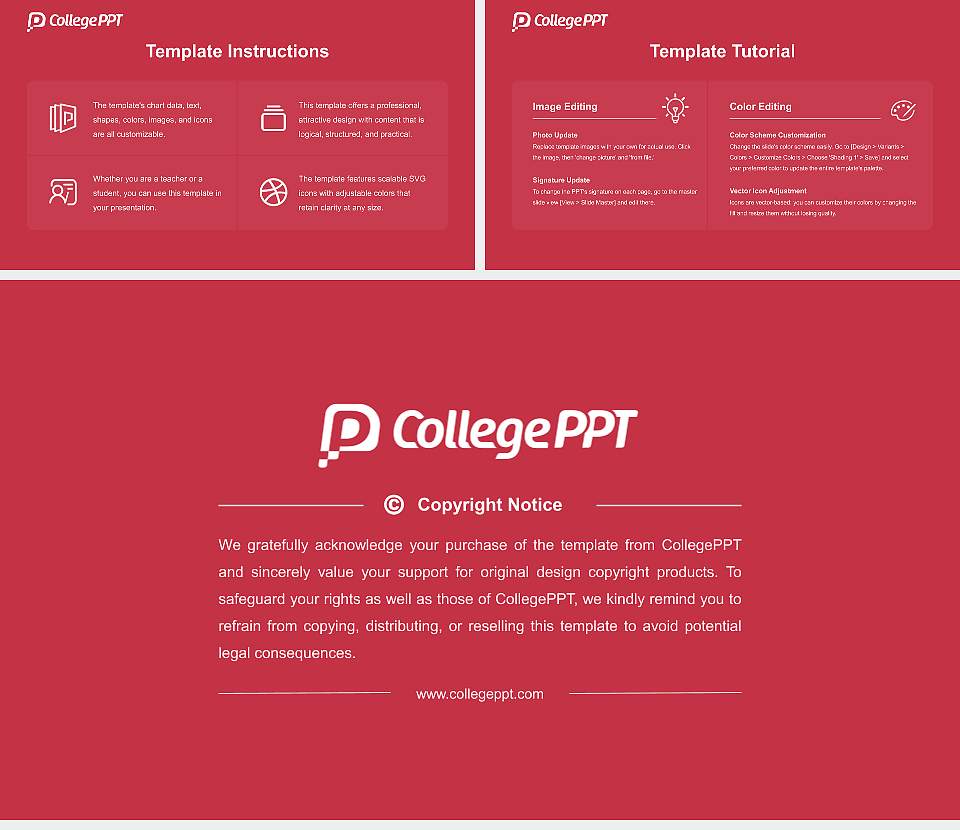 Desales University Course/Courseware Creation PPT Template16:9 ratio PPT effect preview image5