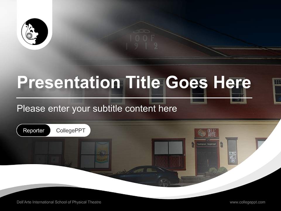 Dell’Arte International School of Physical Theatre Lecture Sharing and Networking Event PPT Template4:3 ratio PPT effect preview image4